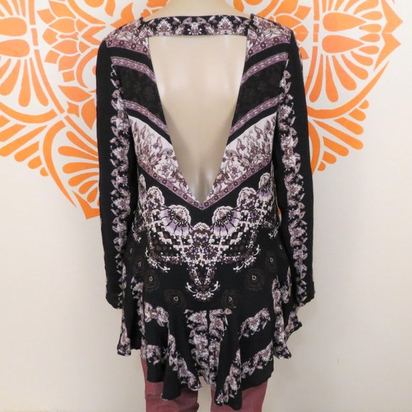 Free People Backless Flowy Boho Blouse XS - Picture 2 of 2